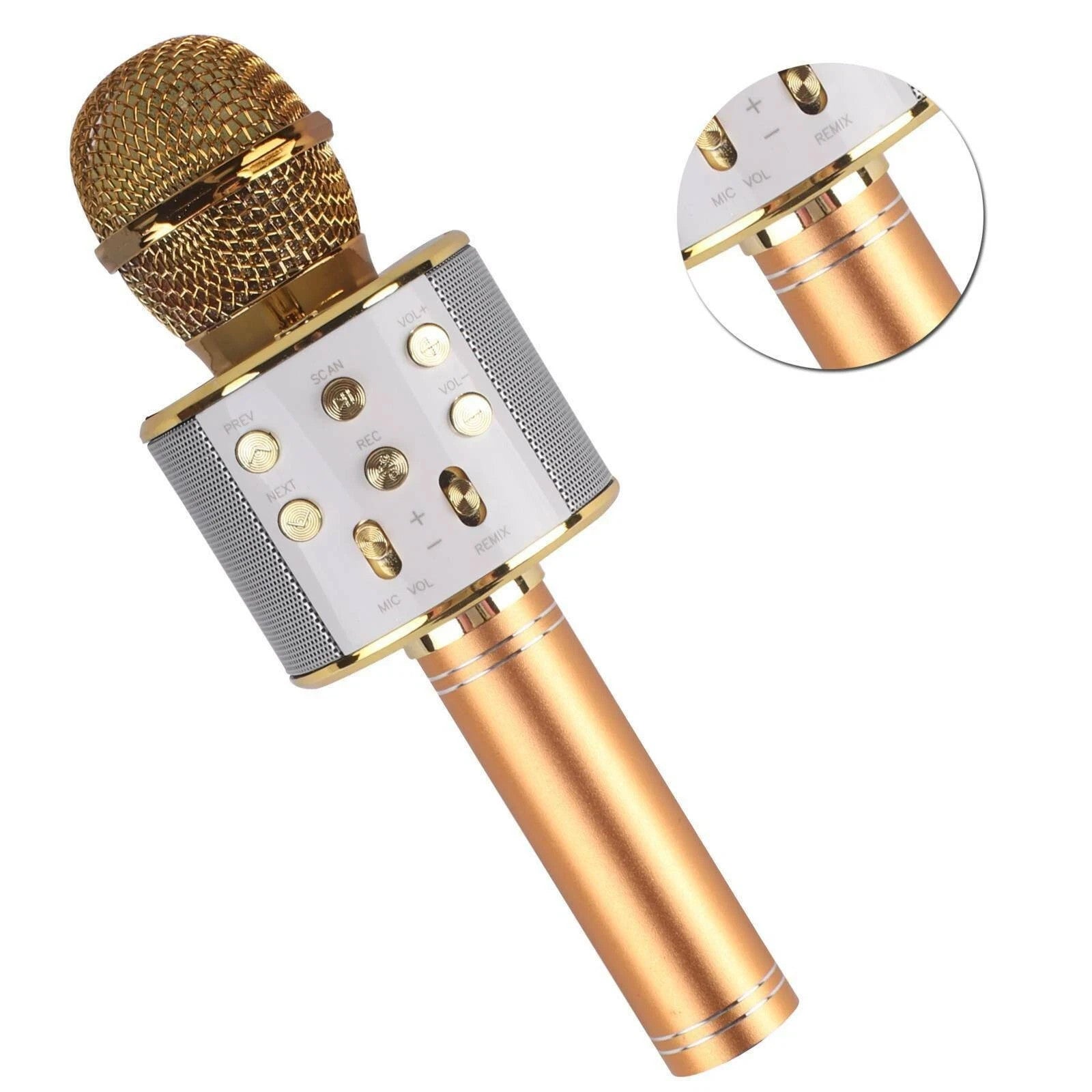 Girls & Boys Toys Age 3-12, Gifts for 3-10 Year Old Microphone Bluetooth Speaker