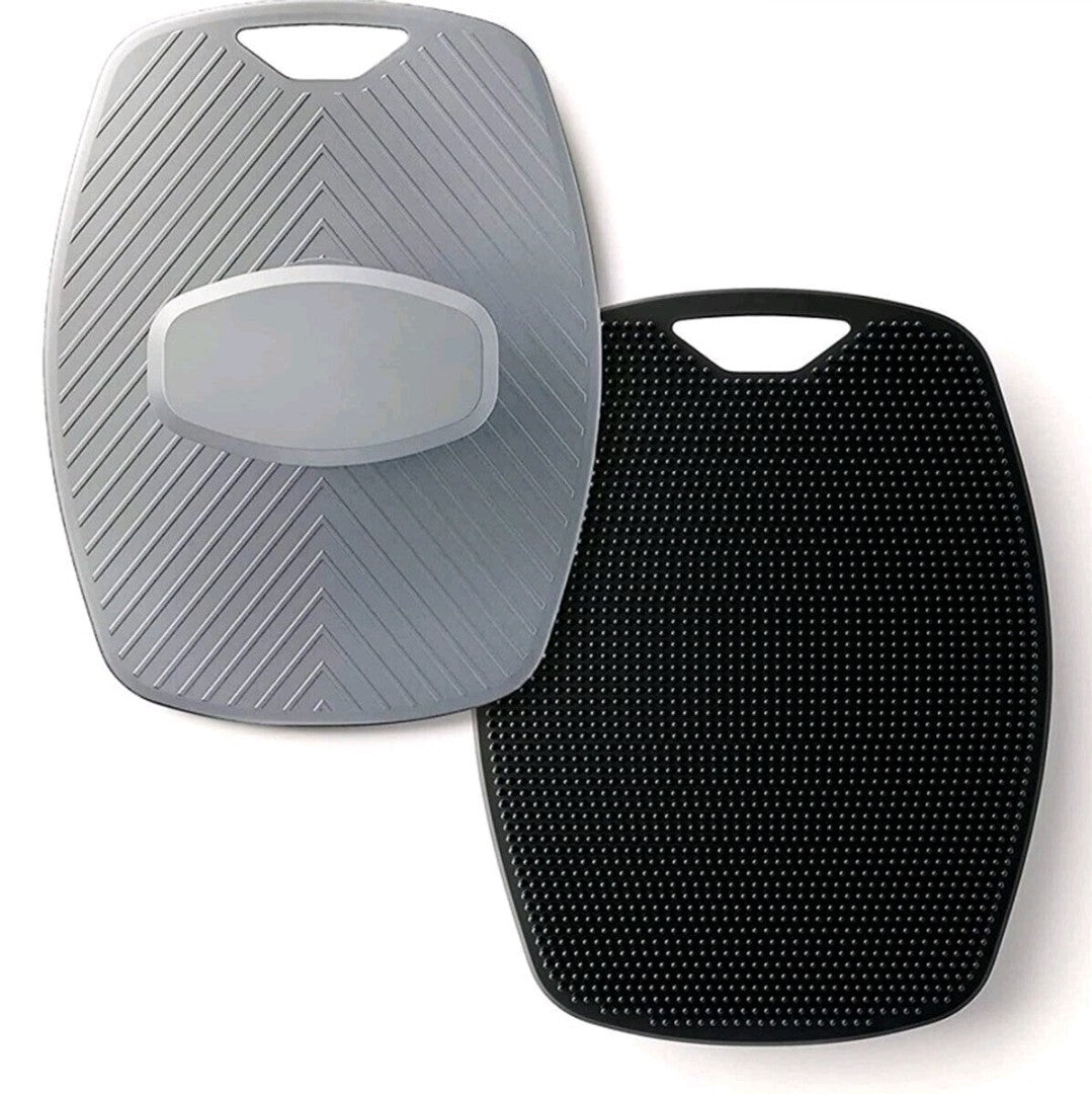 2x Silicone Body Face Scrubber Shower Cleaning Brush Deep Portable Hang 