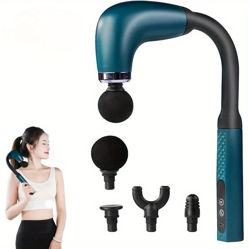 Massage Gun with Extended Handle – Deep Tissue Percussion Back & Neck Massager