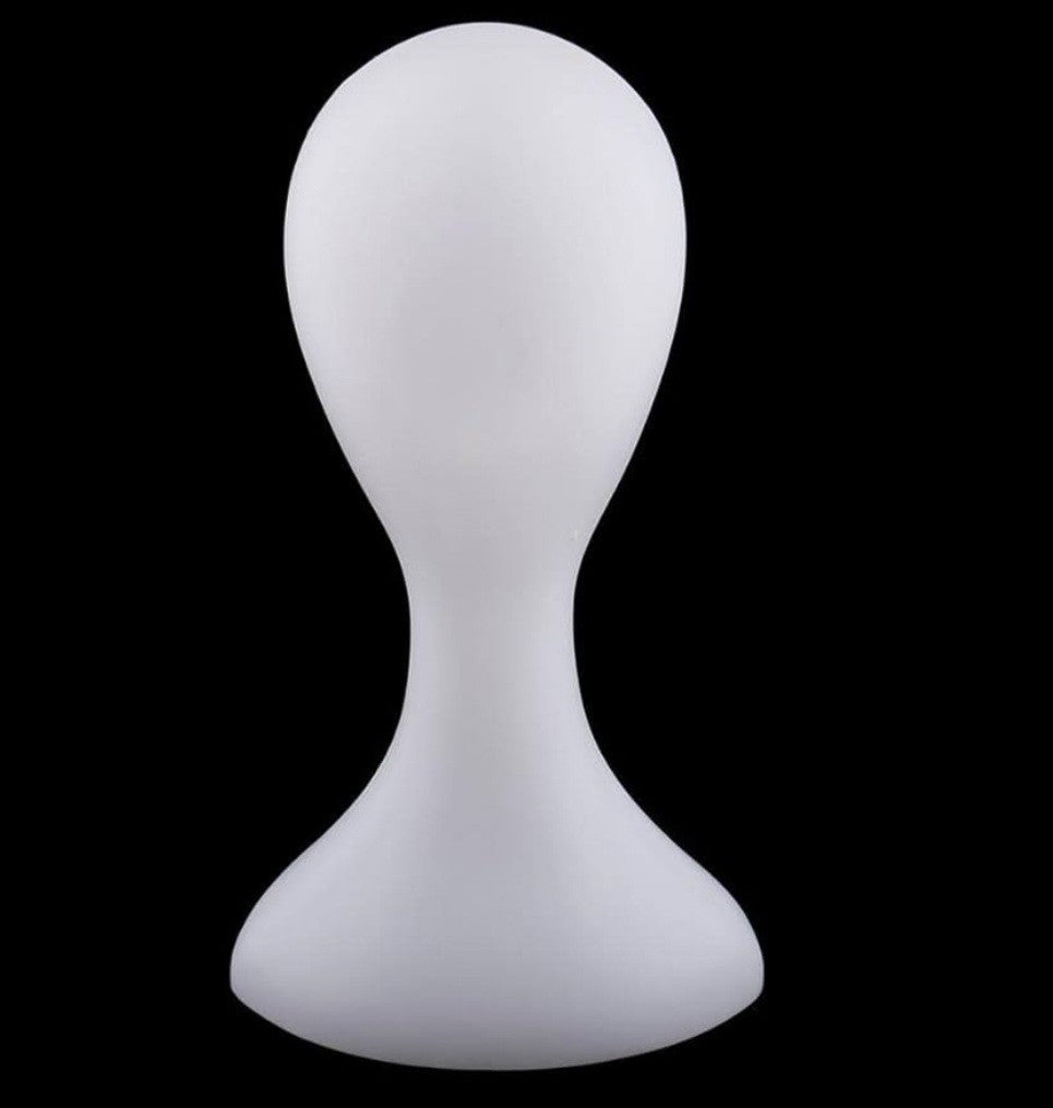 Abstract  Manikin Head for Hat Headset/Glasses /Hair Display Stand WHITE COLOUR