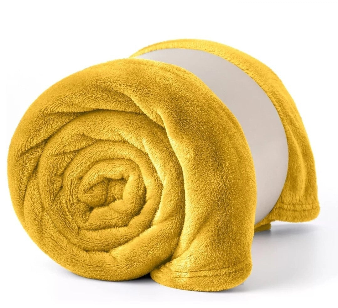 Luxury Super Soft Large Fleece Blanket Sofa Bed Mink Throw Faux Fur Blankets