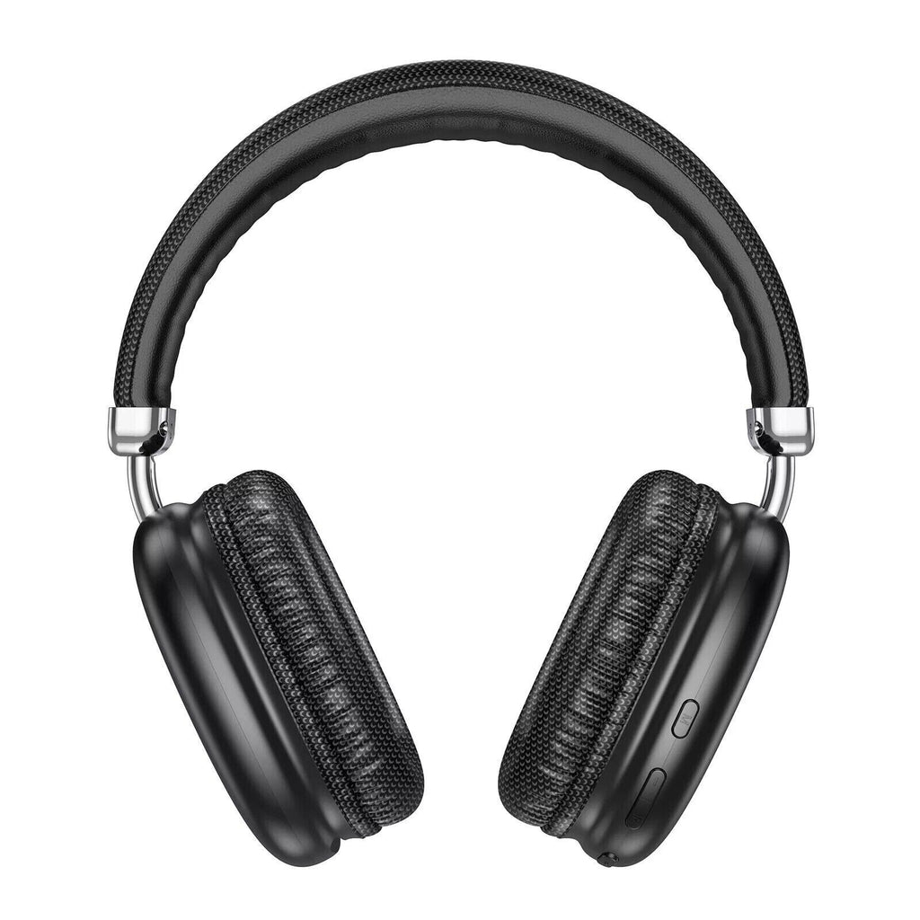 NEW HOCO W35 MAX Wireless Bluetooth Headphones Headset-90H Playtime-Black-Silver