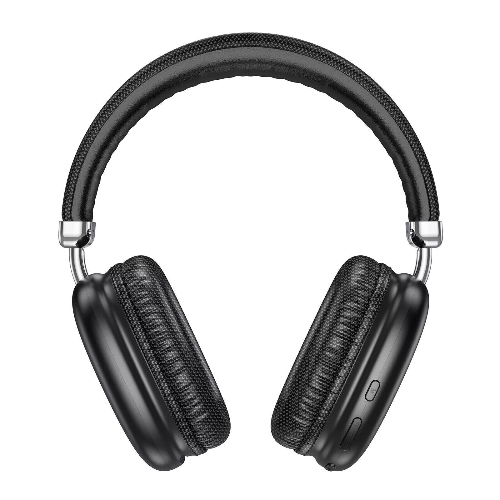 NEW HOCO W35 MAX Wireless Bluetooth Headphones Headset-90H Playtime-Black-Silver