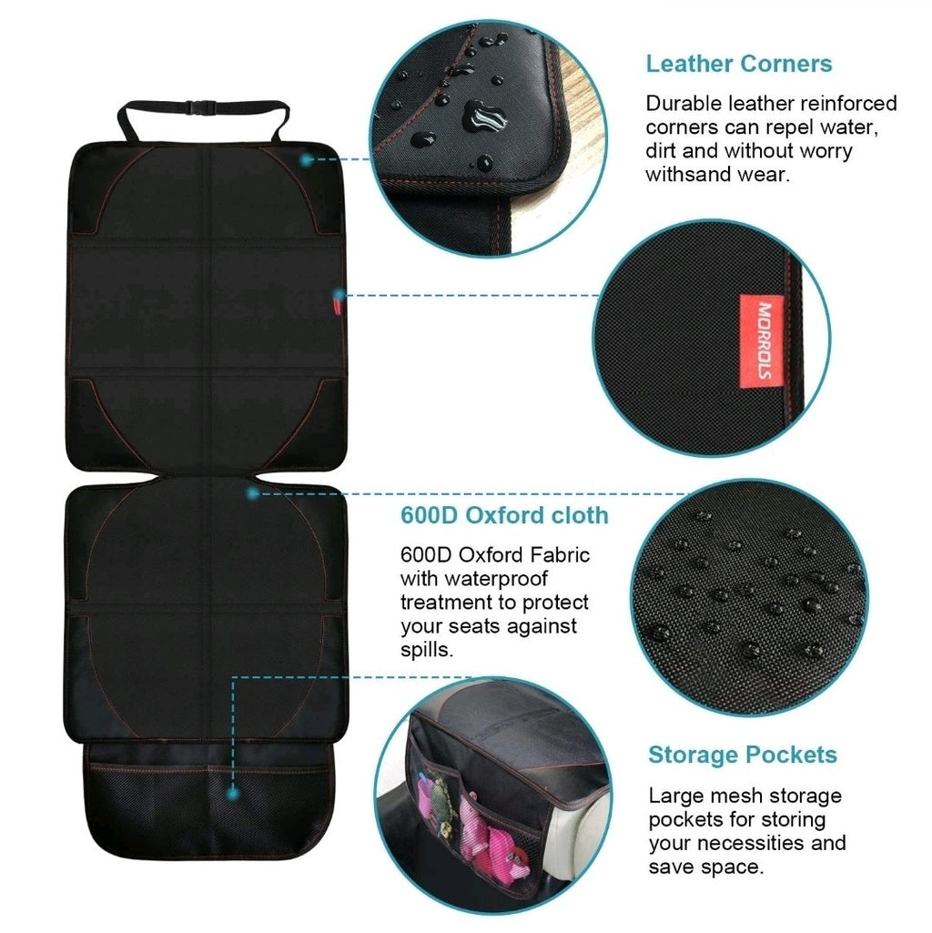 Pack Of 2 Car Seat Protector Cover – Waterproof, Non-Slip,Universal Fit