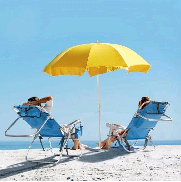 Large Beach Chair Portable with Backpack Straps/Cupholder/Towel Holder/Storage