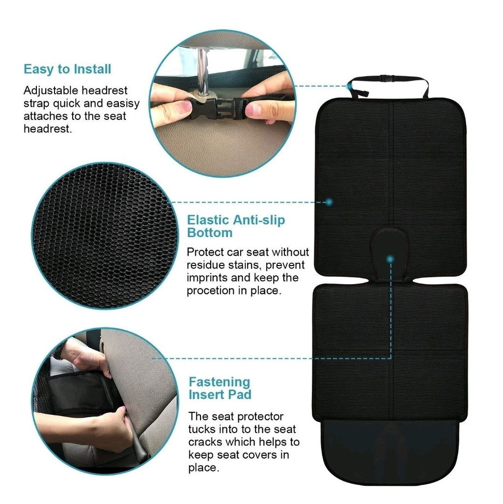 Pack Of 2 Car Seat Protector Cover – Waterproof, Non-Slip,Universal Fit