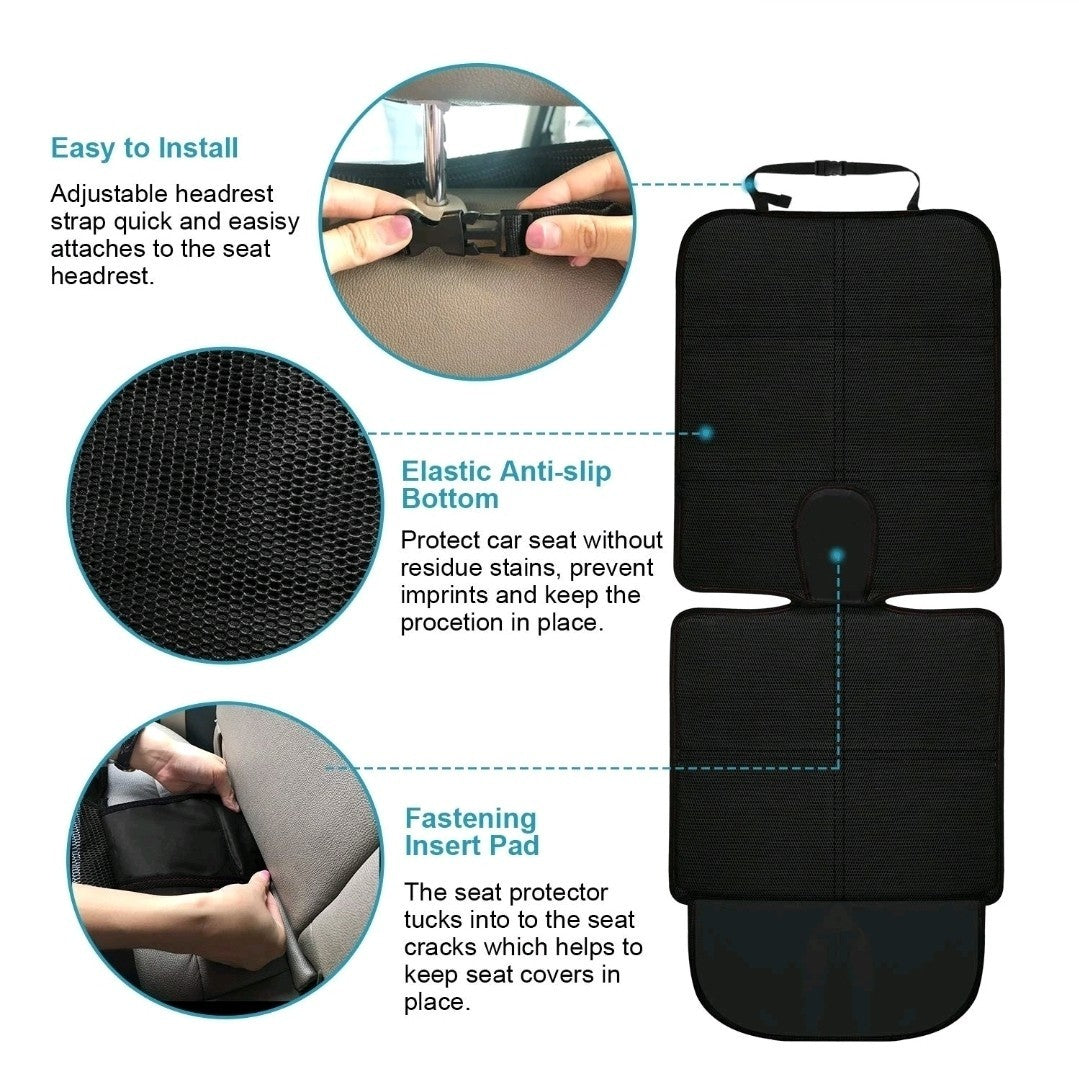 Pack Of 2 Car Seat Protector Cover – Waterproof, Non-Slip,Universal Fit