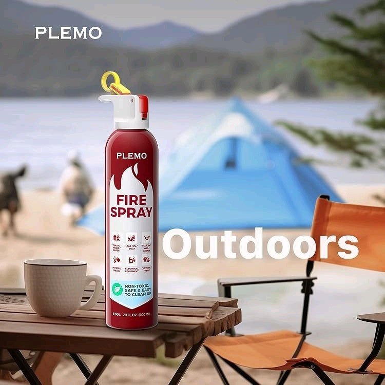 Pack Of 2 PLEMO Car Fire Stop Extinguisher Spray for Car, Home, Kitchen, Caravan