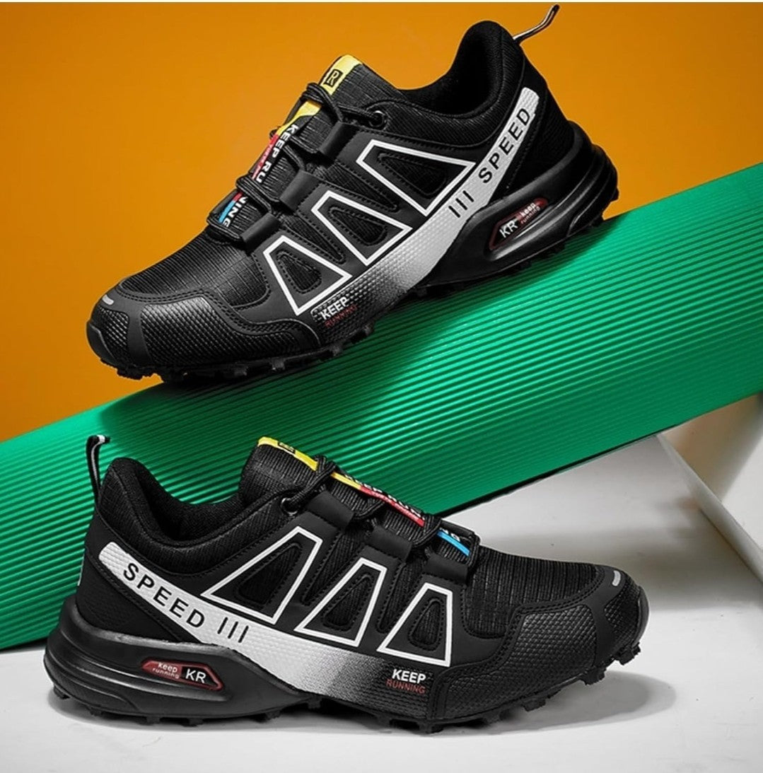Men‘S Waterproof Hiking Shoes Outdoor Trainers Lace-Up Climbing Shoes Women Trek