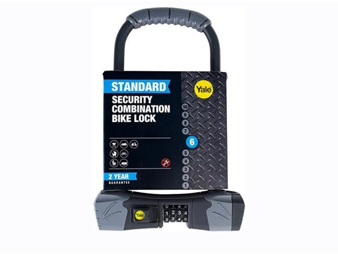 Yale Standard Security Combination U-Lock Bike Lock – Heavy Duty 13mm Shackle
