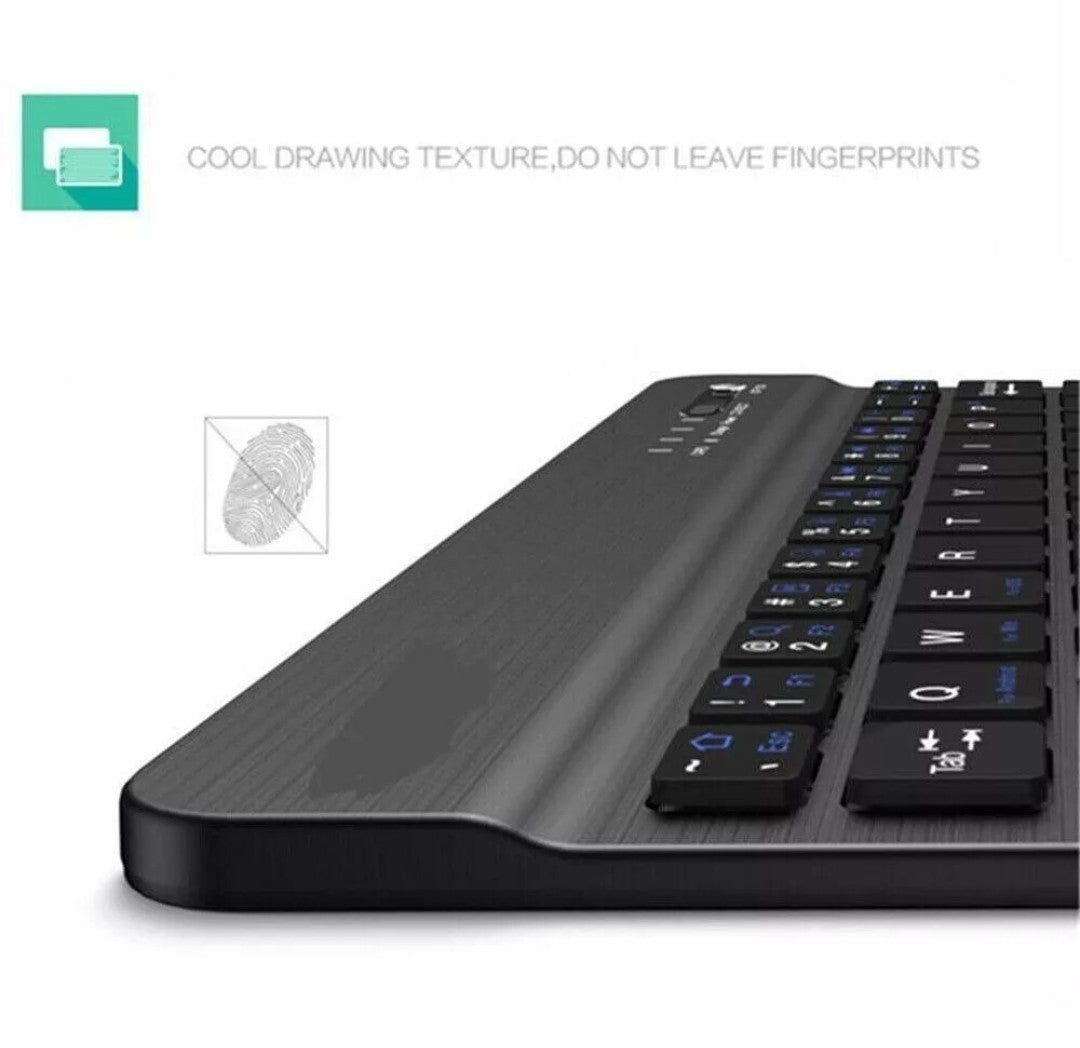 Rechargeable Wireless Bluetooth Keyboard For IOS iPad Android Tablet PC Windows