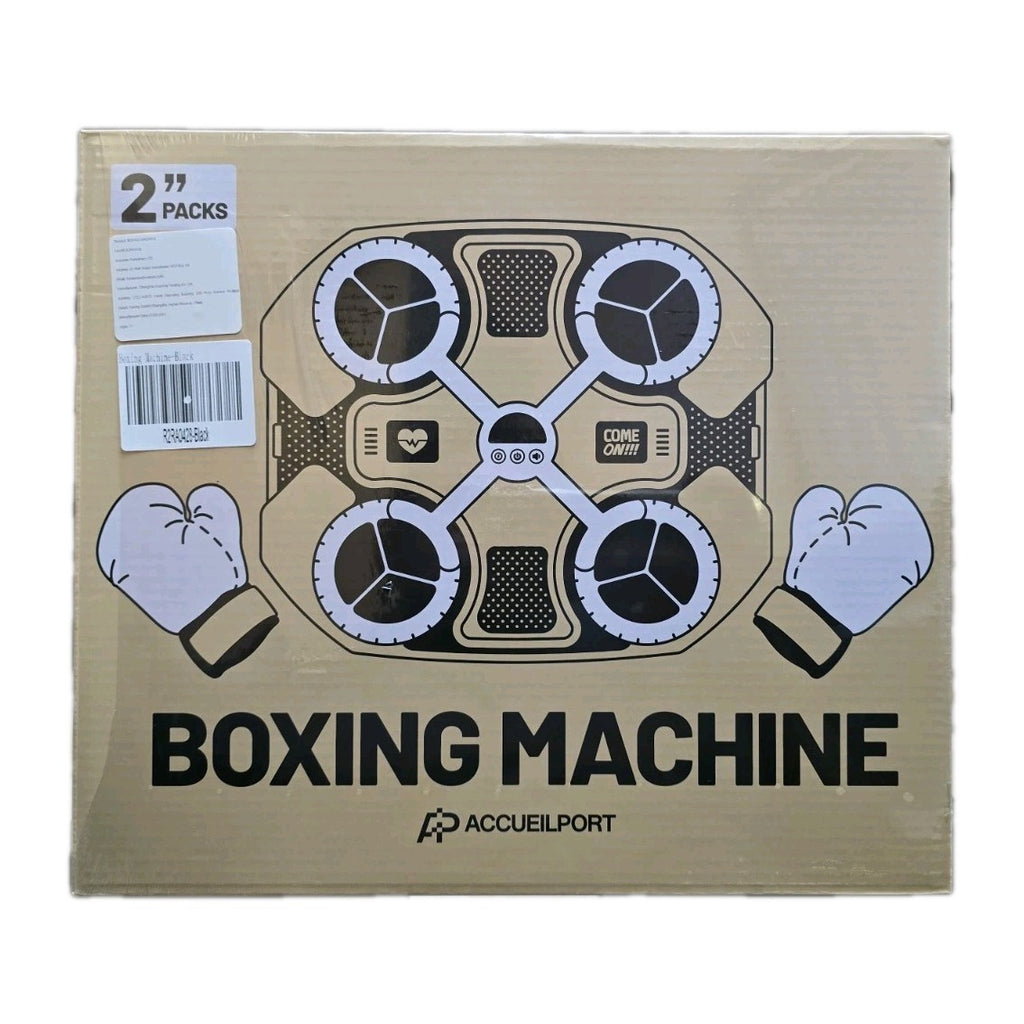 Boxing Machine with LED Lights & Gloves – 3 Speed Modes, Bluetooth Music,Kids 7+