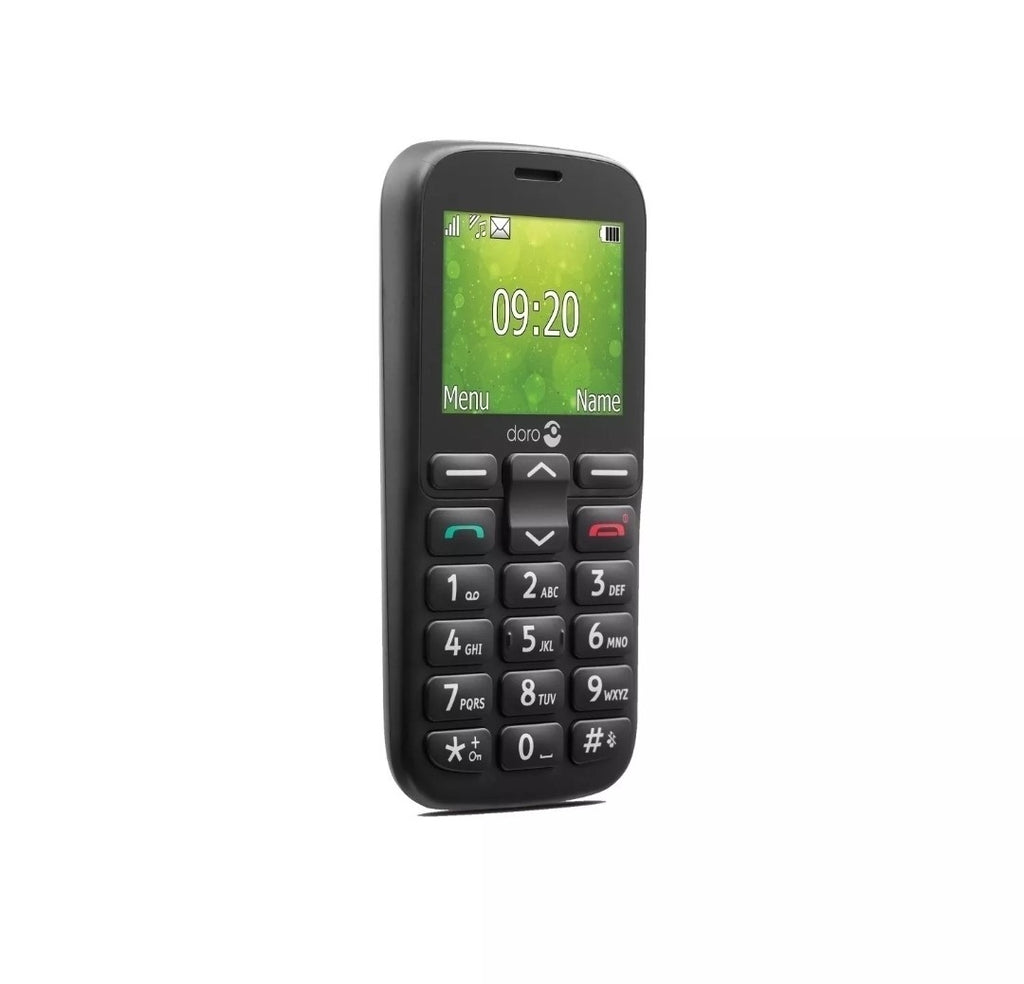 New Boxed Doro 1380 DualSIM 2G Basic Big Button Unlocked Mobile Phone - Black
