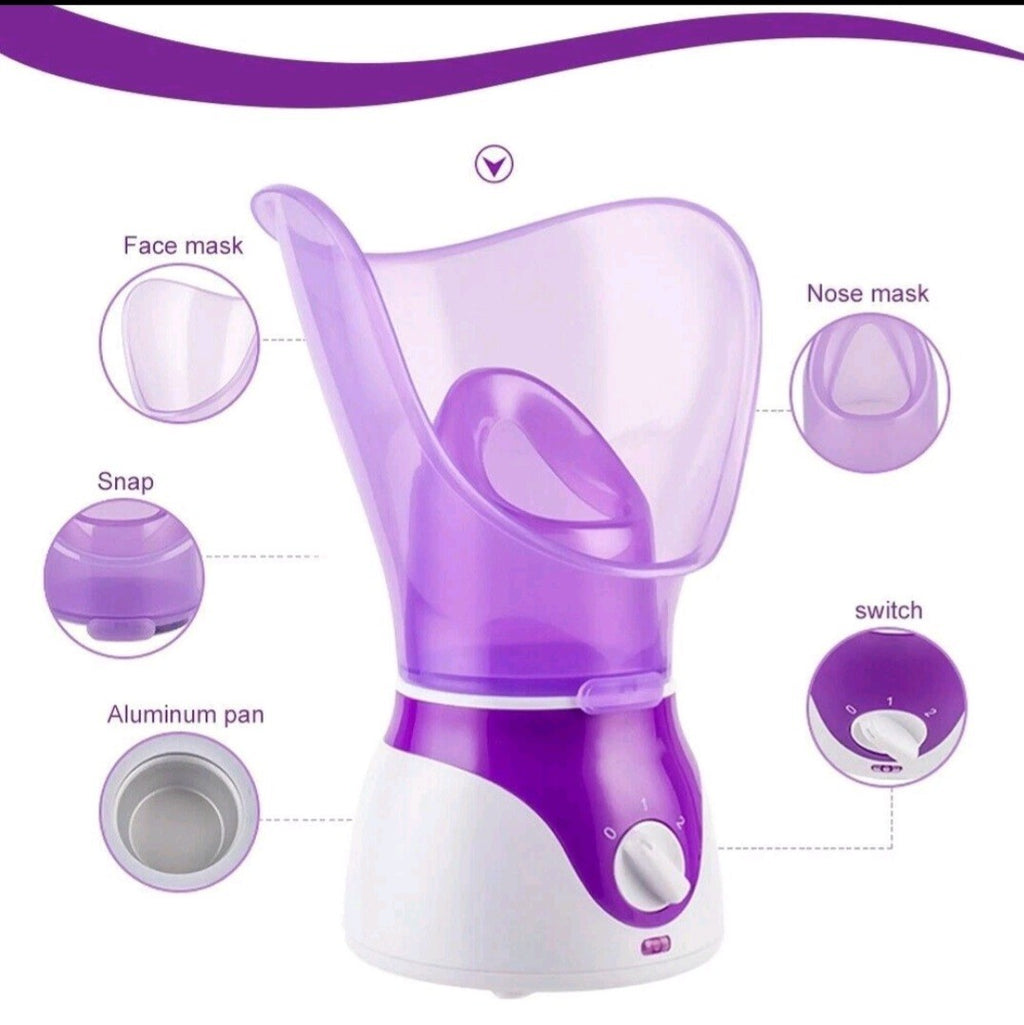 Facial Skin Care Steamer Pro Face Sprayer SPA Pores Steam Clean Sauna Mist UK