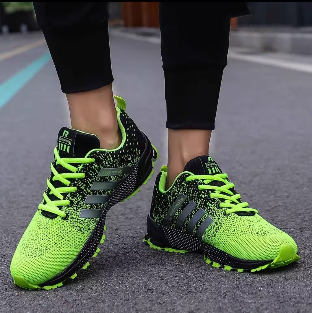 Men’s Breathable Running Shoes Trainers Lightweight Mesh Sneakers Outdoor Casual