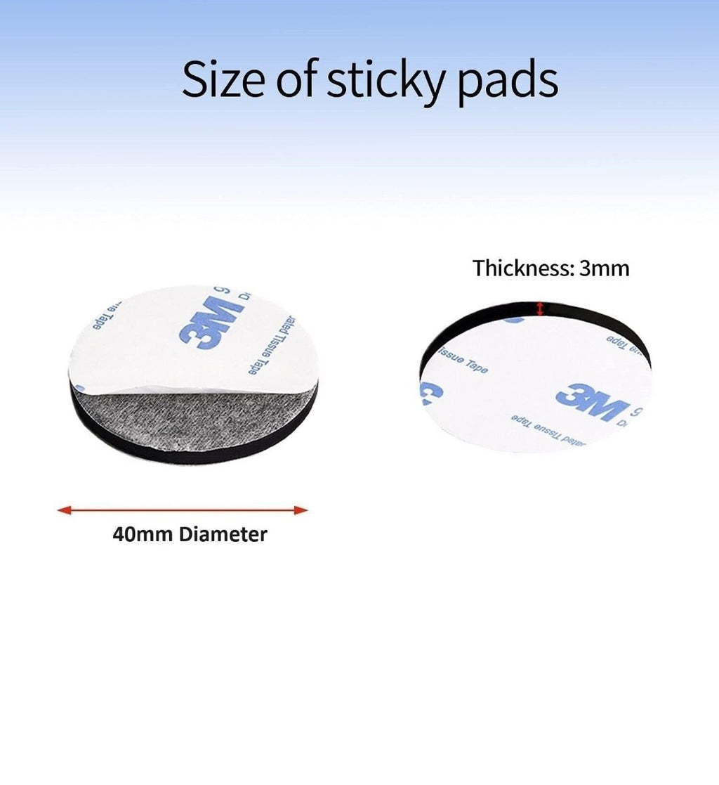3M Double-Sided VHB Foam Sticky Pads Round, Strong Adhesive Mounting, Pack of X8