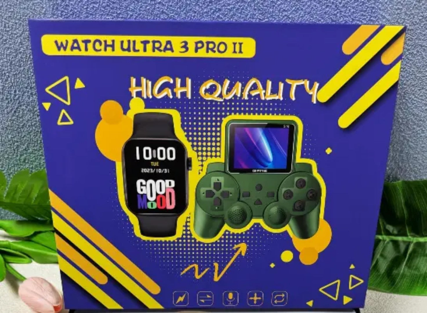 Smart Watch Ultra 3 Pro II Gift Set – Series 11 Smartwatch + Retro Game Console 