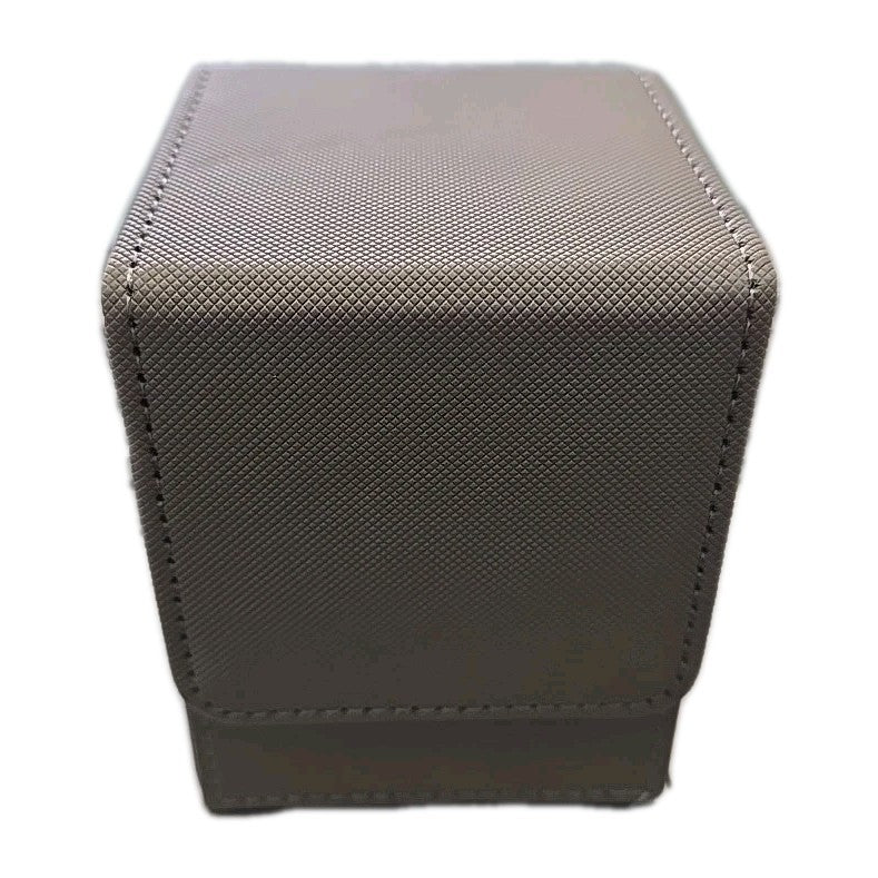 Premium Deck Boxes Card Holder - Strong Magnetic Clips - Single Grey 