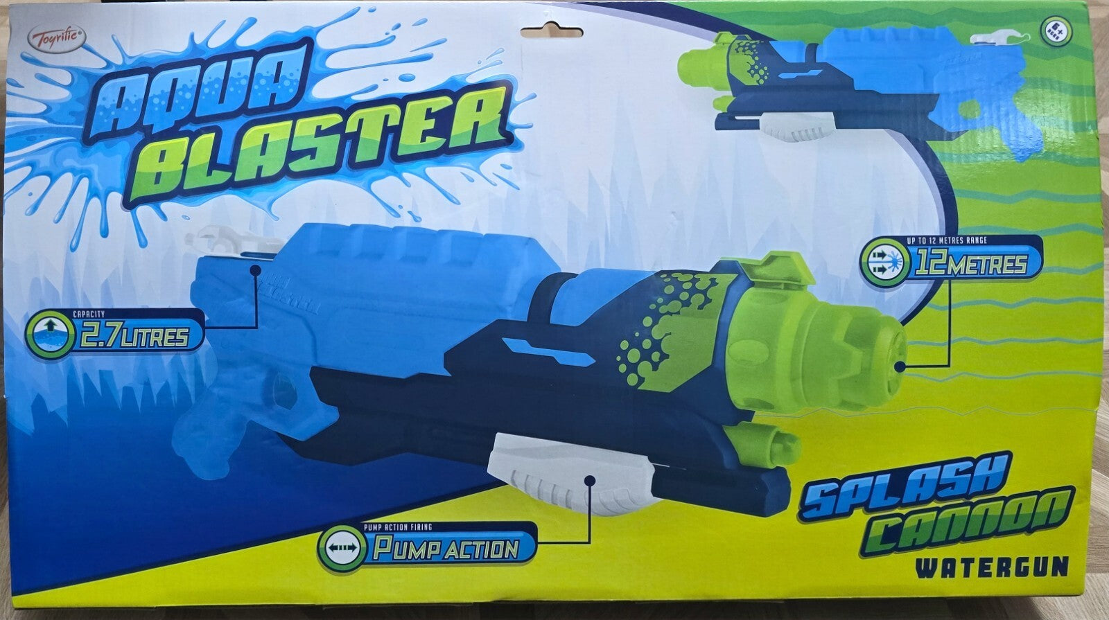 Pump Action Water Gun Aqua Blaster Splash Cannon Garden Games Super Water Pistol