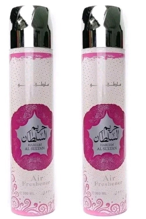 2 PACK Air Freshener for Home Arab Fragrance Oud Scent Hareem Al Sultan 300ml 