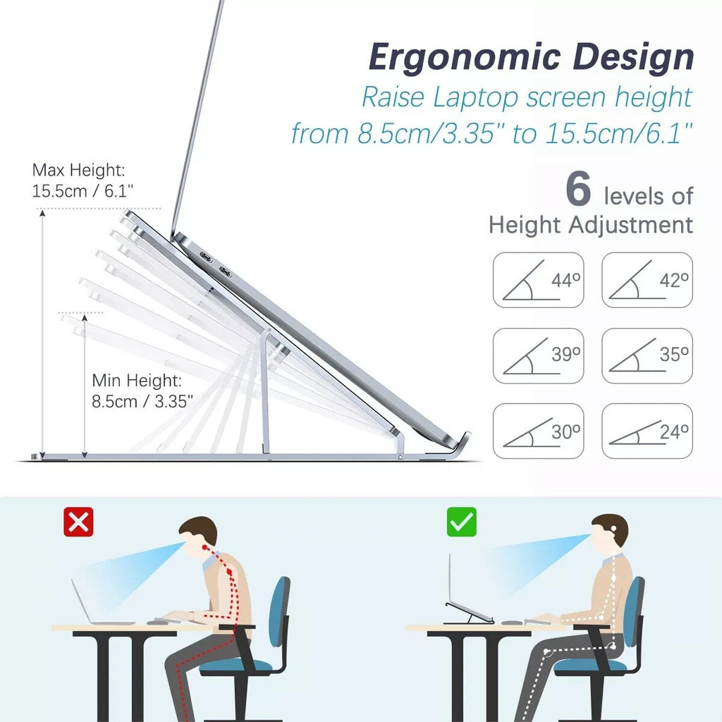 Portable Laptop Stand,Laptop Stand,Adjustable Aluminum Laptop Computer Stand Tab