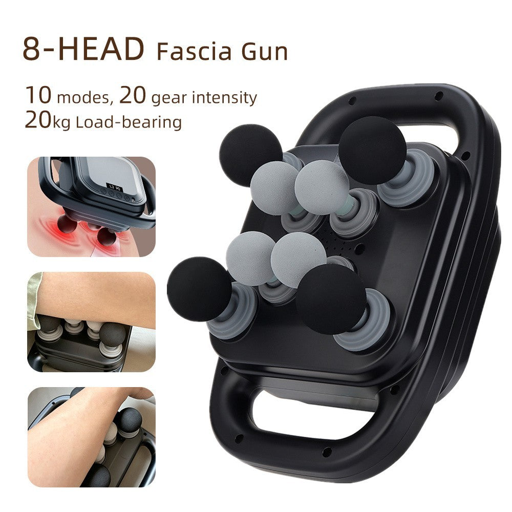 8 Head Massage Gun Deep Tissue Muscle Therapy Percussion Message Relax Back Neck