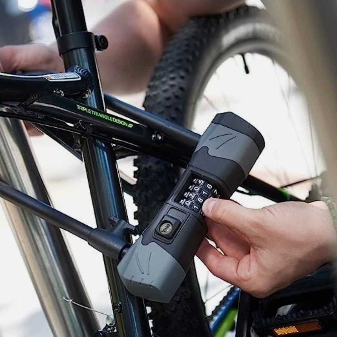 Yale Standard Security Combination U-Lock Bike Lock – Heavy Duty 13mm Shackle