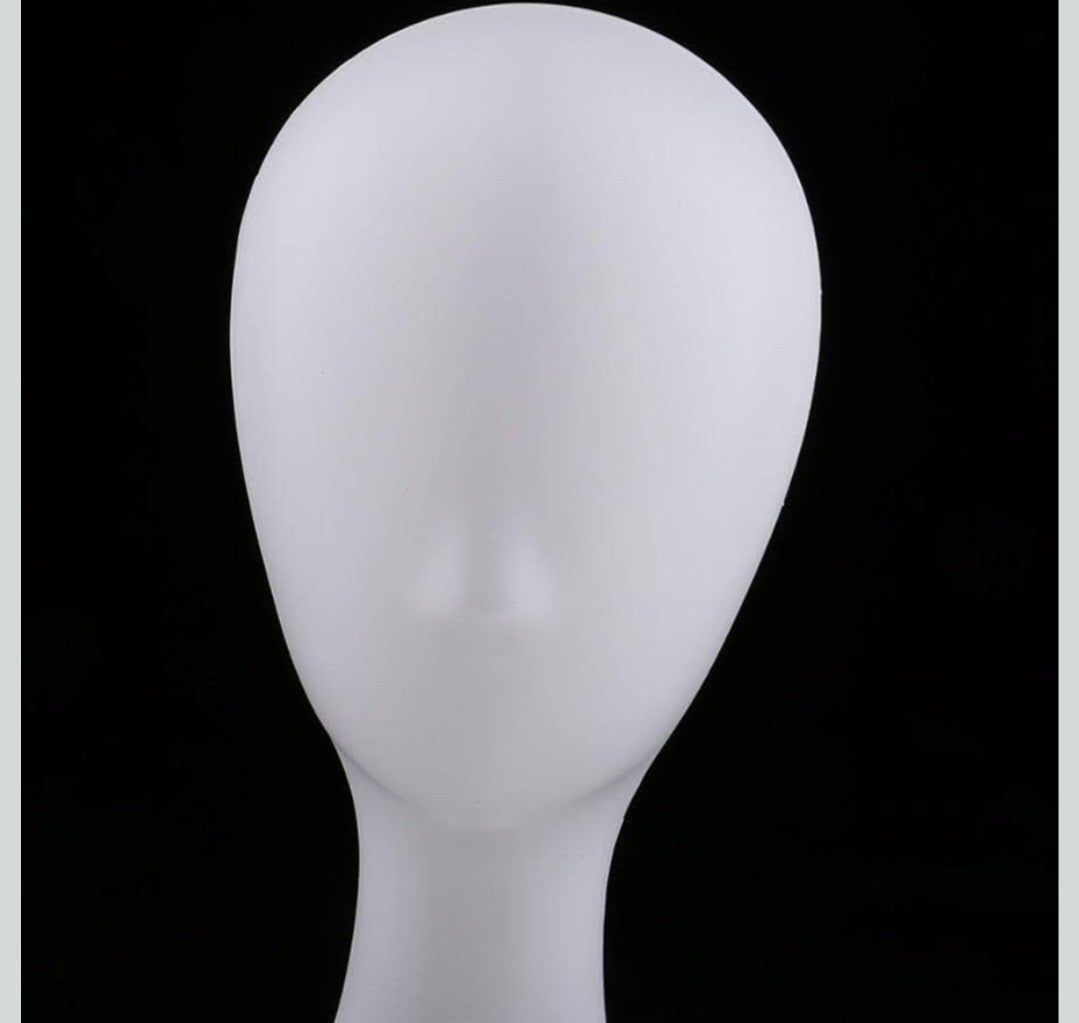 Abstract  Manikin Head for Hat Headset/Glasses /Hair Display Stand WHITE COLOUR