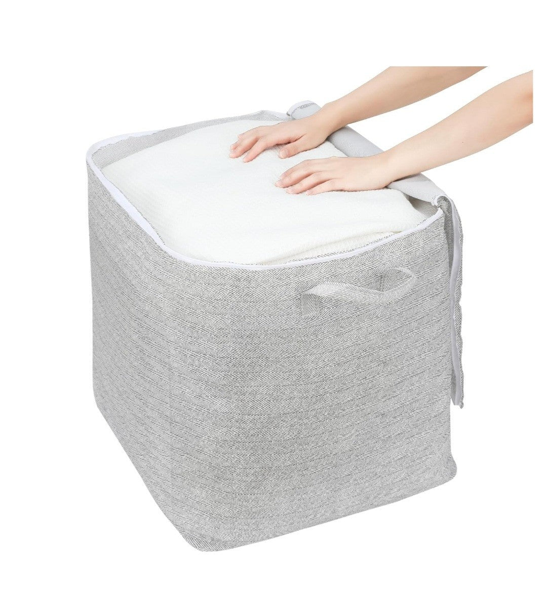 2 x Clothes Storage Bags With Zips Bedroom Large Collapsible Storage Bag 220L