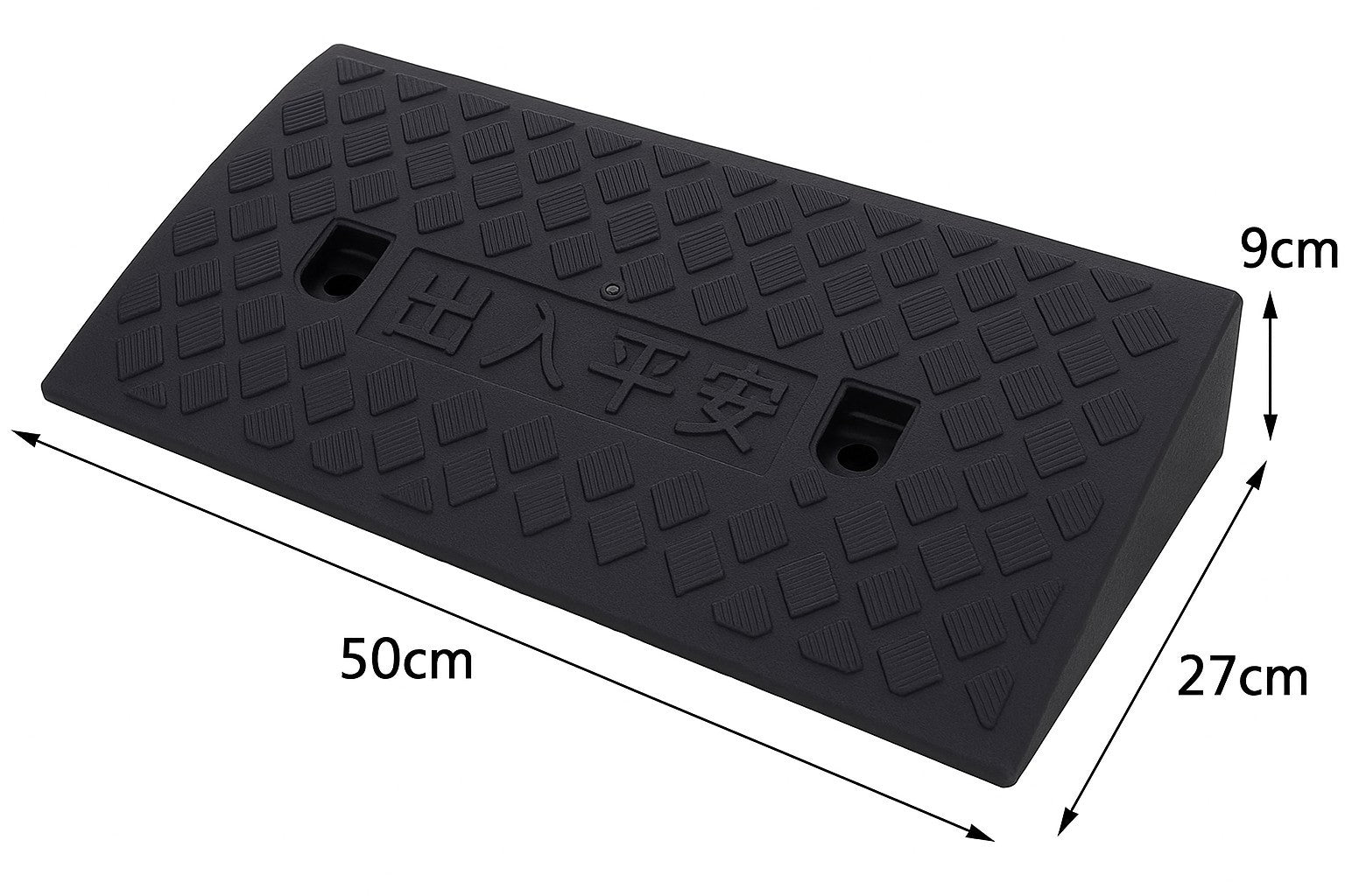 2× Heavy Duty Curb Ramps Threshold Loading Dock Driveway Ramp, Non-Slip Car-Bike