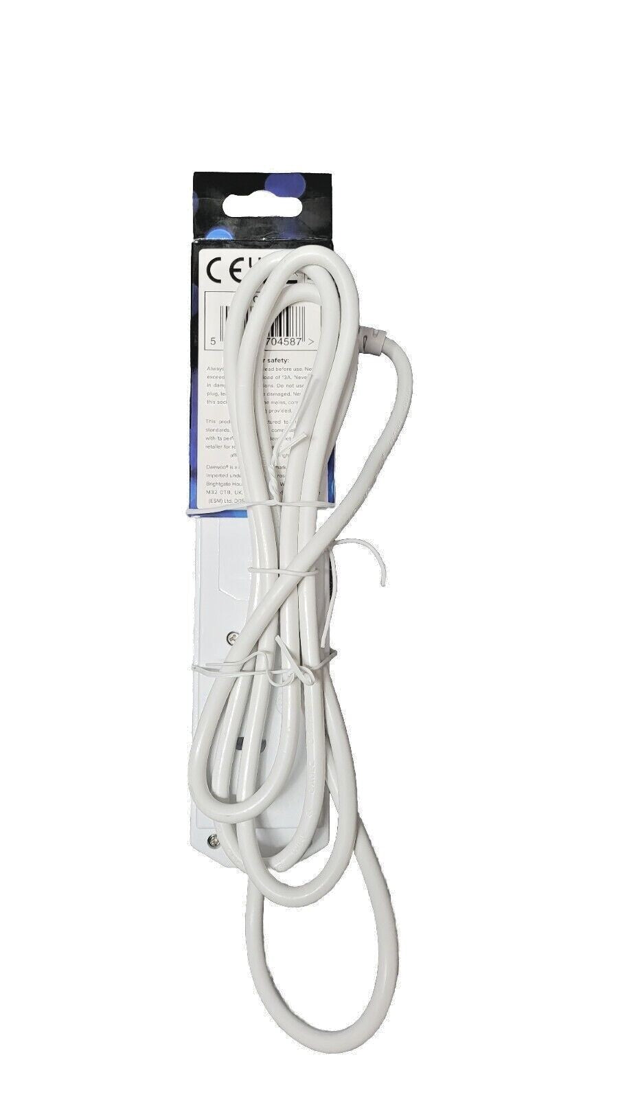 EXTENSION LEAD CABLE ELECTRIC MAINS POWER 3 Way, 4 Way, 6 Way GANG PLUG SOCKET