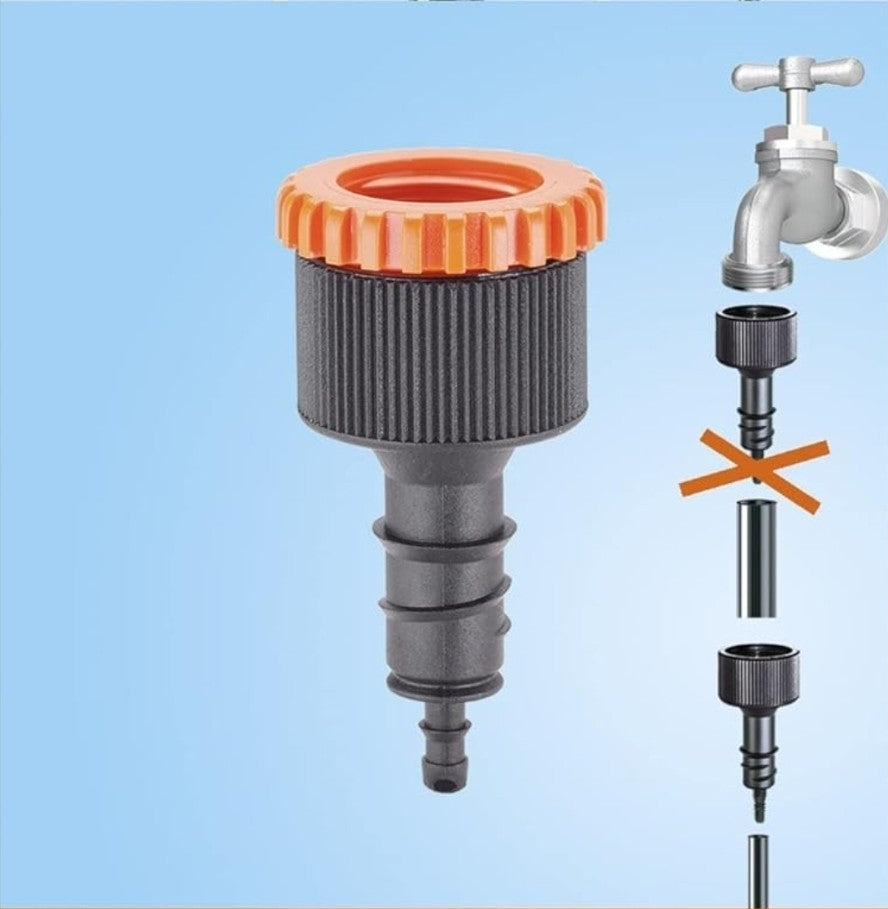 2x Claber Threaded Hose Pipe Tap Connector Claber Rainjet 1/2-1/4" Threaded A