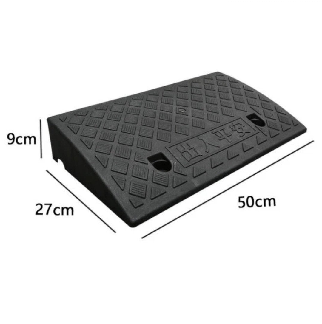 2× Heavy Duty Curb Ramps Threshold Loading Dock Driveway Ramp, Non-Slip Car-Bike