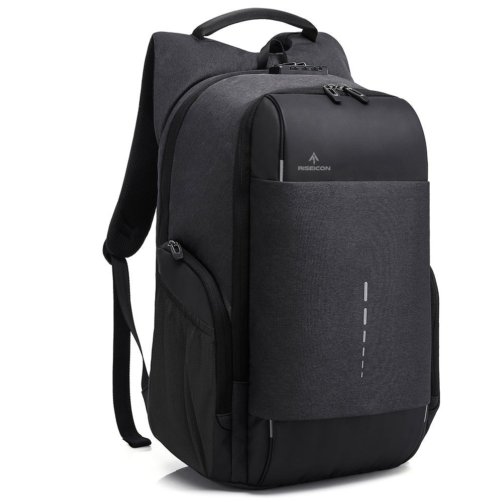 New Riseicon Liberty 1 Black  Anti theft USB charging waterproof laptop backpack