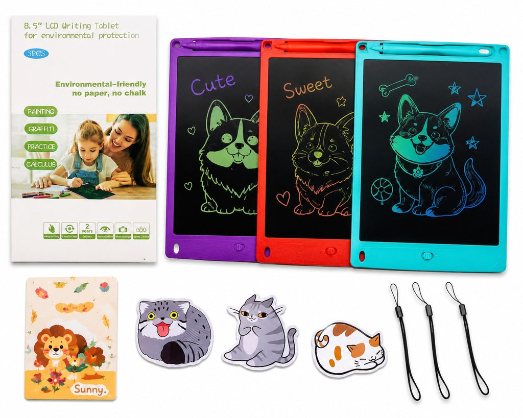 X3 Electronic Digital LCD Writing Tablet Drawing Board Graphics Kids Gift Fun UK