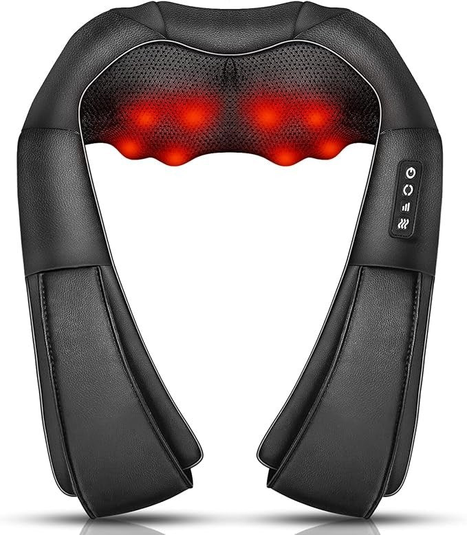 Original Gsport Electric Shiatsu Neck Back Shoulder Massager with Heat 16 Head