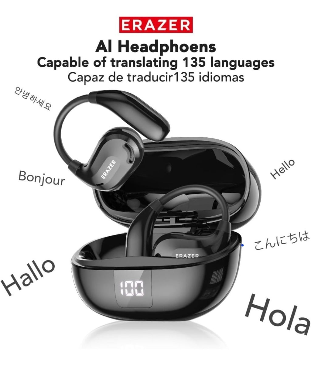 Wireless Earbuds XT66 PRO Erazer Translation  Real Time Translator 135 Languages