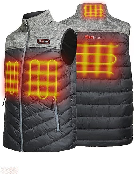ProSmart Heated Vest Polar Fleece Lightweight Waistcoat with USB Battery Pack