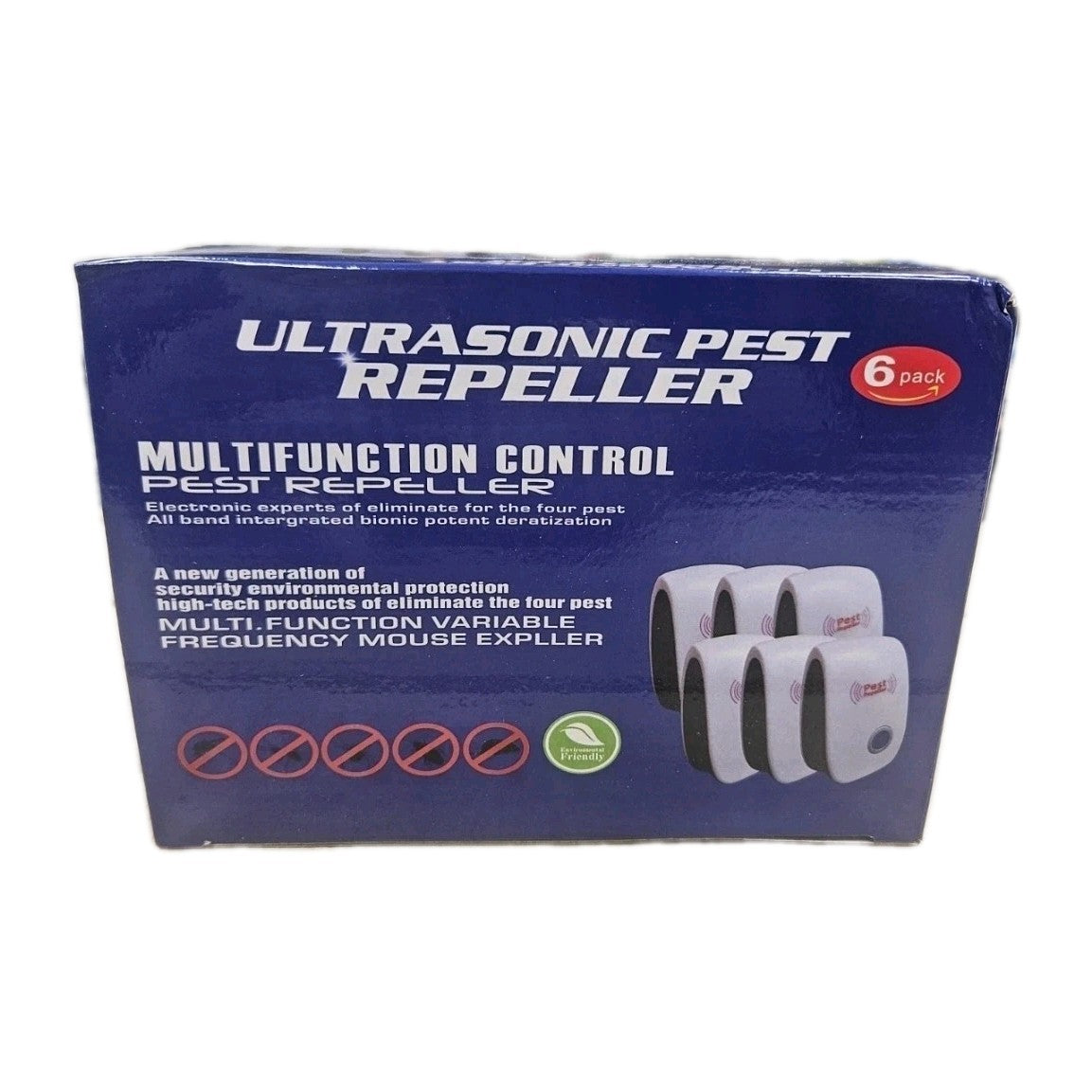 Ultrasonic Pest Repeller 6 Pack – Plug-In Electronic Mouse, Rat, Ant, Spider