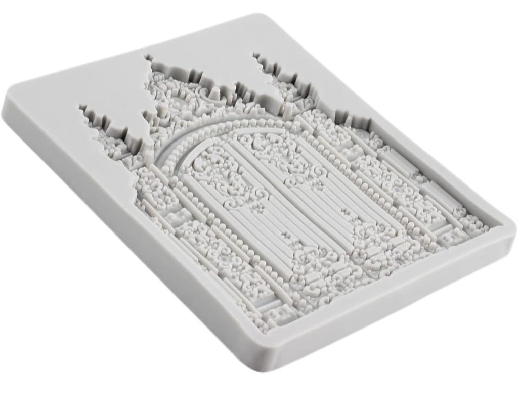 Castle Gate Silicone Fondant Mold For Cake Decorating/ Cupcake Topper 