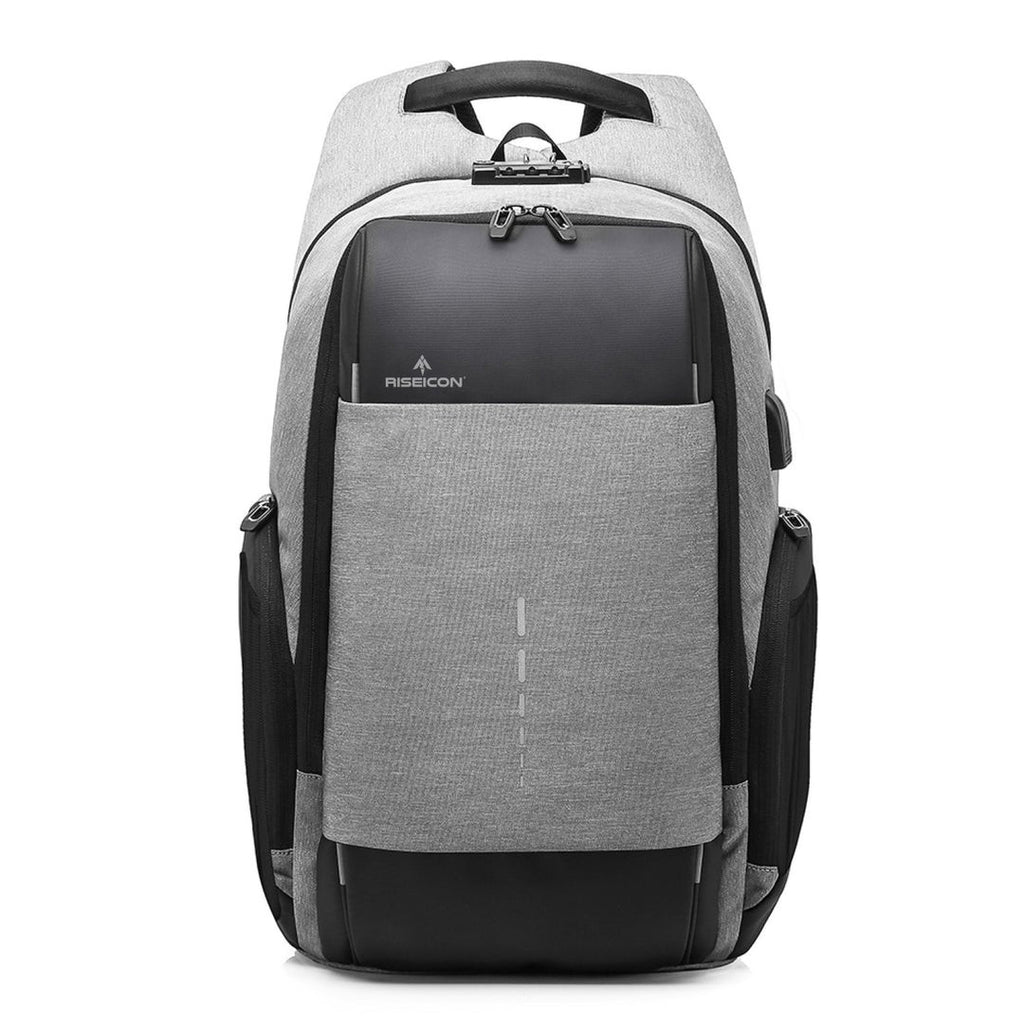 New Riseicon Liberty 1 Grey - Anti theft USB charging waterproof laptop backpack