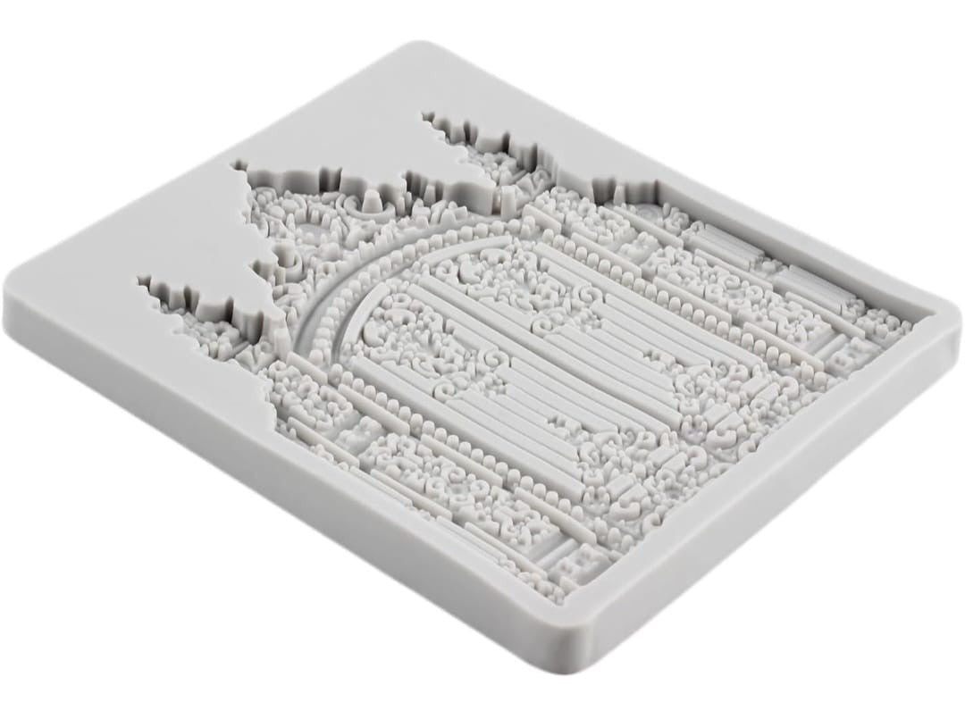 Castle Gate Silicone Fondant Mold For Cake Decorating/ Cupcake Topper 