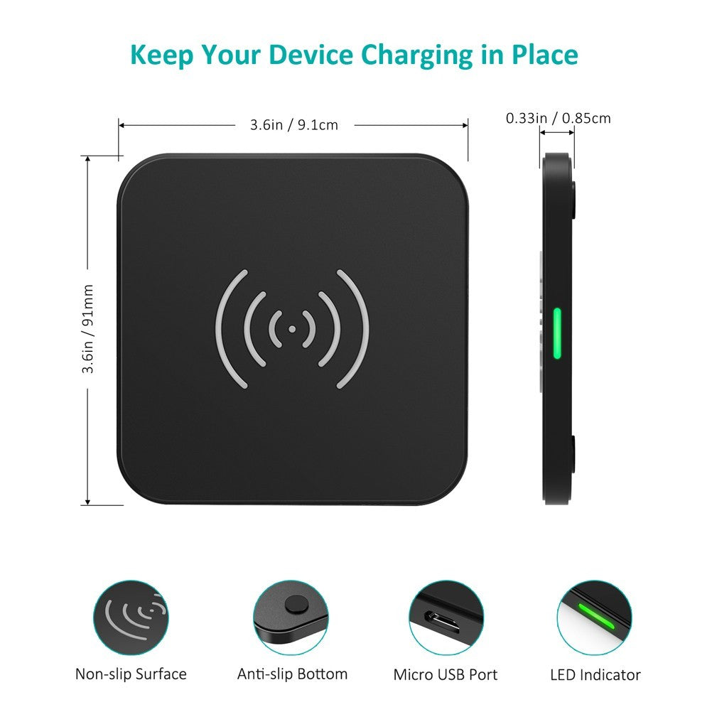 Genuine CHOETECH 10W Fast Wireless Charging Pad For Apple iPhone Samsung Phones 