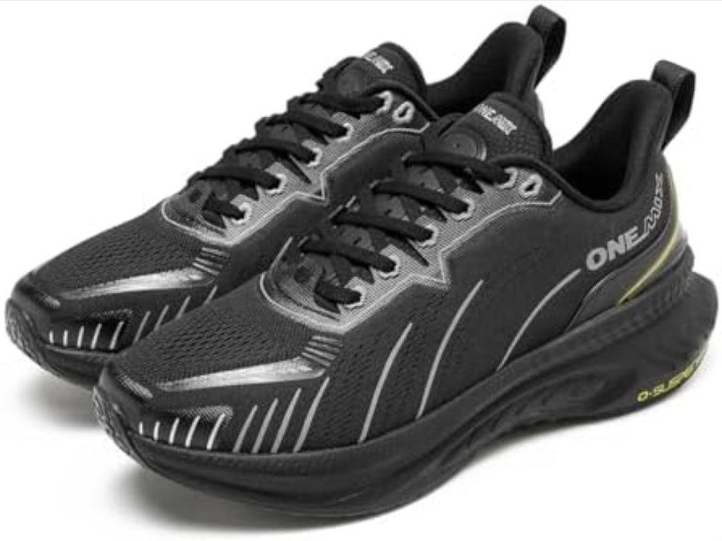 Onemix White Road Running Shoes for Men Air Cushion Outdoor Sport Shoes Size 10
