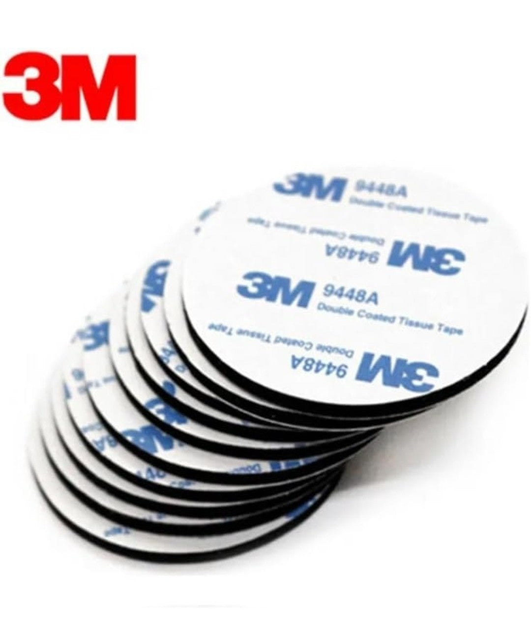 3M Double-Sided VHB Foam Sticky Pads Round, Strong Adhesive Mounting, Pack of X8