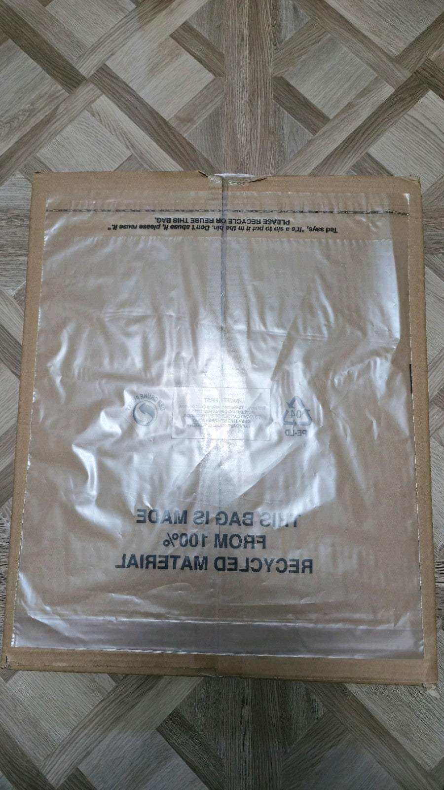 Resealable Poly Bags 100pcs, 400x410mm + 50mm | Garments Packaging Recyclable