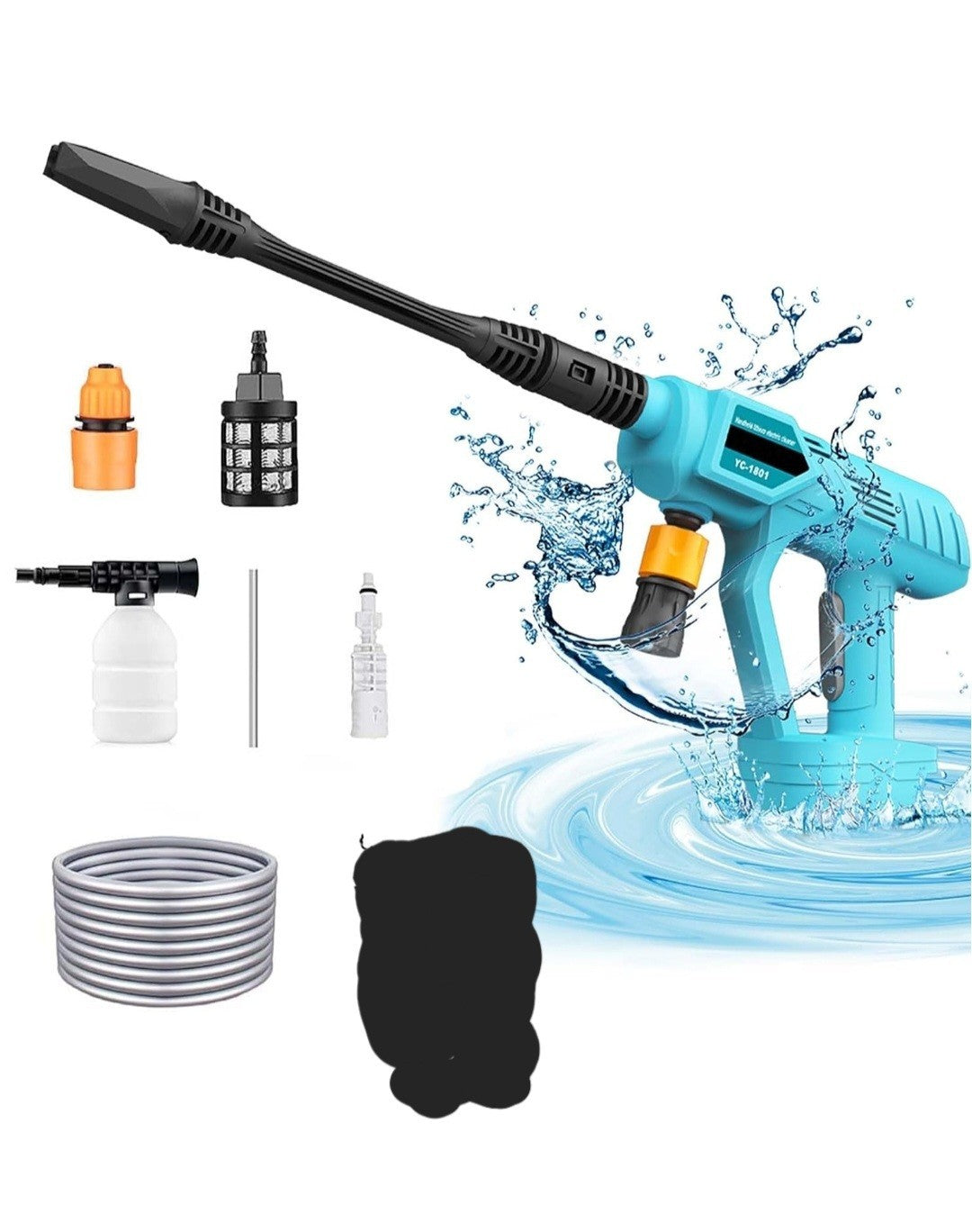 RONTALY (YC-1801) 3 In 1 Nozzle Cordless Pressure Washer + Accessory NO BATTERY 