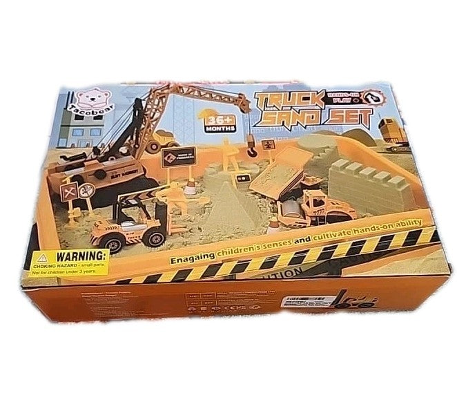 Trucks Set for Kids Boys Toys For 3 And Above kids, Constructions Set+1kg Sand 