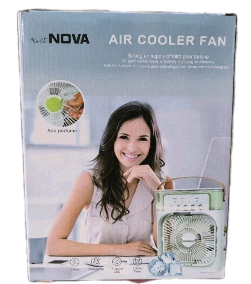 Portable Mini Air Cooler Mist Fan Humidifier – 3-in-1 Cooling Power for Any Room