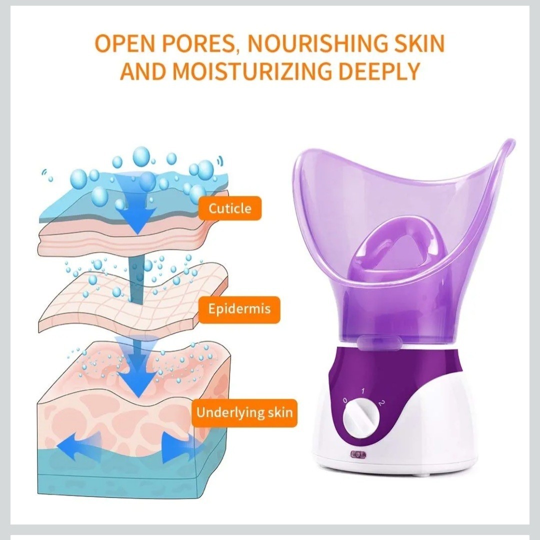 Facial Skin Care Steamer Pro Face Sprayer SPA Pores Steam Clean Sauna Mist UK